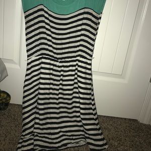 Turquoise Striped dress